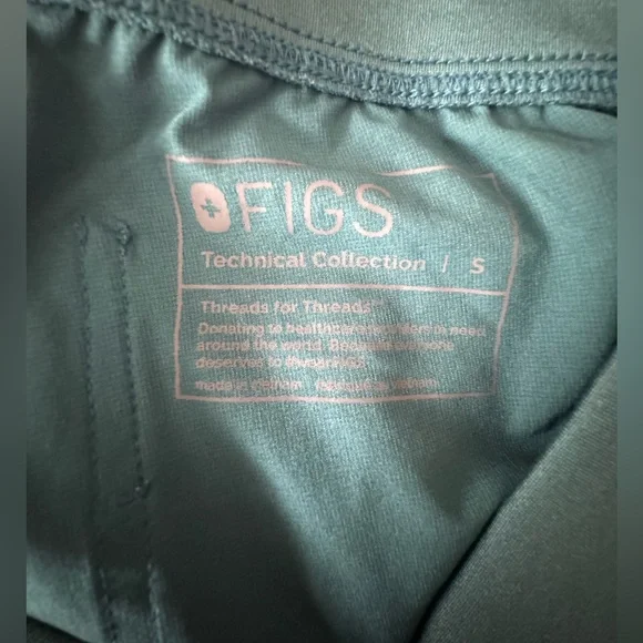 Figs Teal Jogger Scrub Pants - Picture 3 of 4